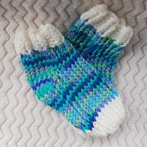 Slipper Sock (Multi), Handcrafted NWOT